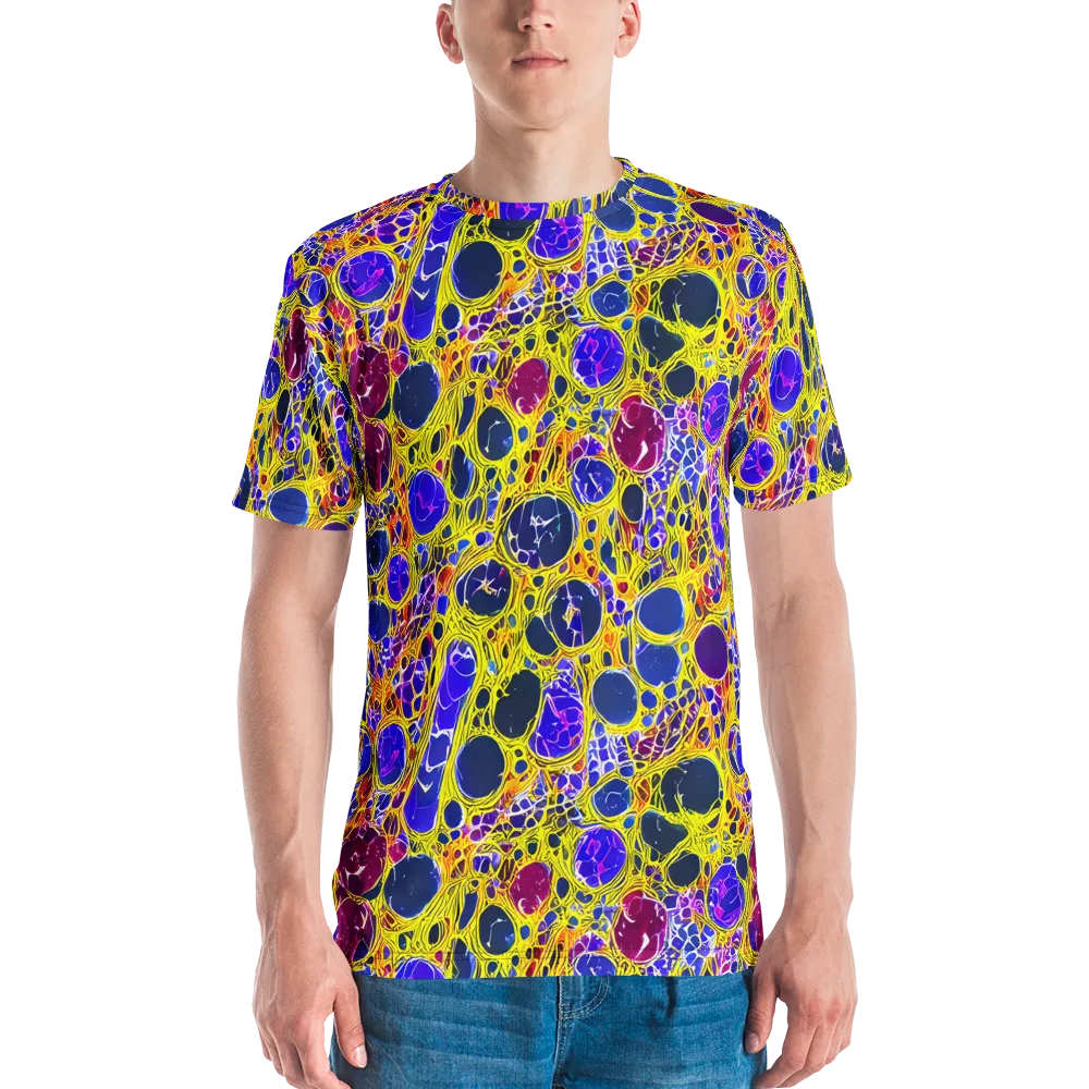 Electric Cellular on Men's Crew Neck T-Shirt — Front