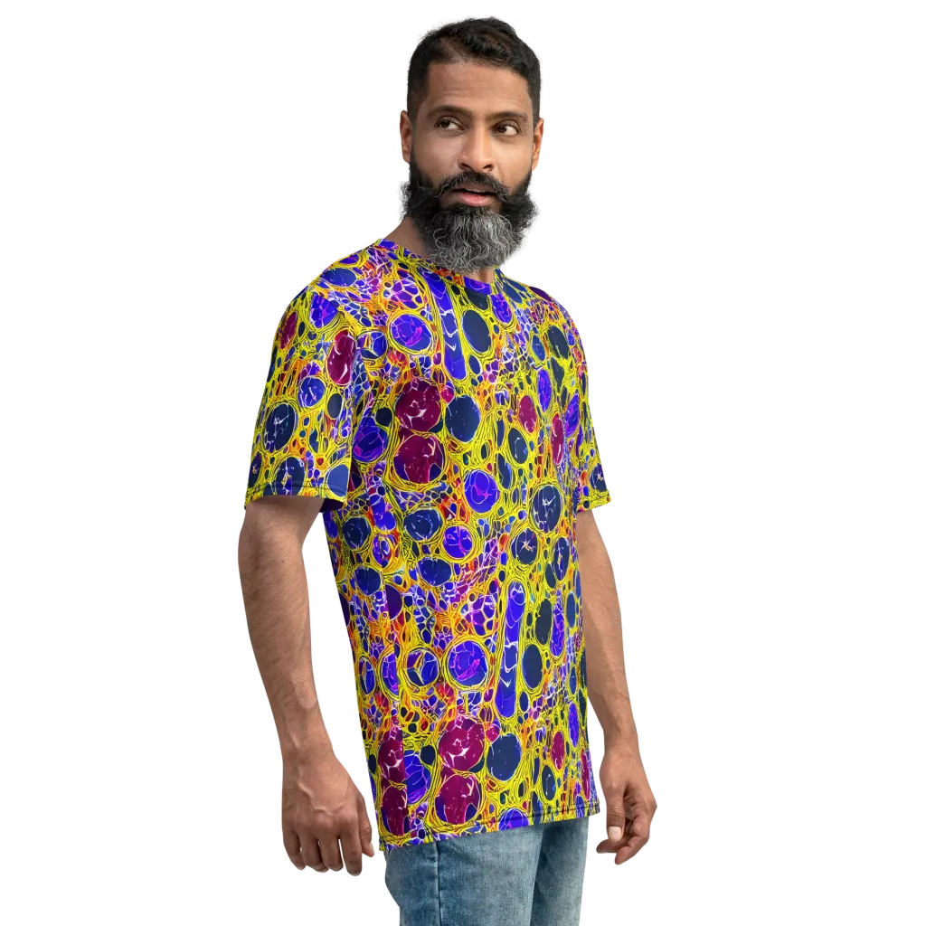 Electric Cellular on Men's Crew Neck T-Shirt — Right