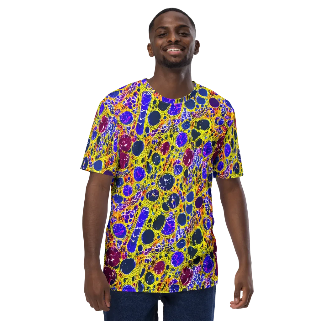 Electric Cellular on Men's Crew Neck T-Shirt — Front