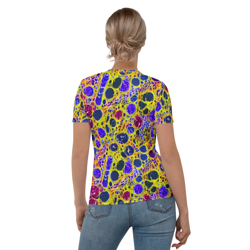 Electric Cellular on Women's Crew Neck T-Shirt — Back