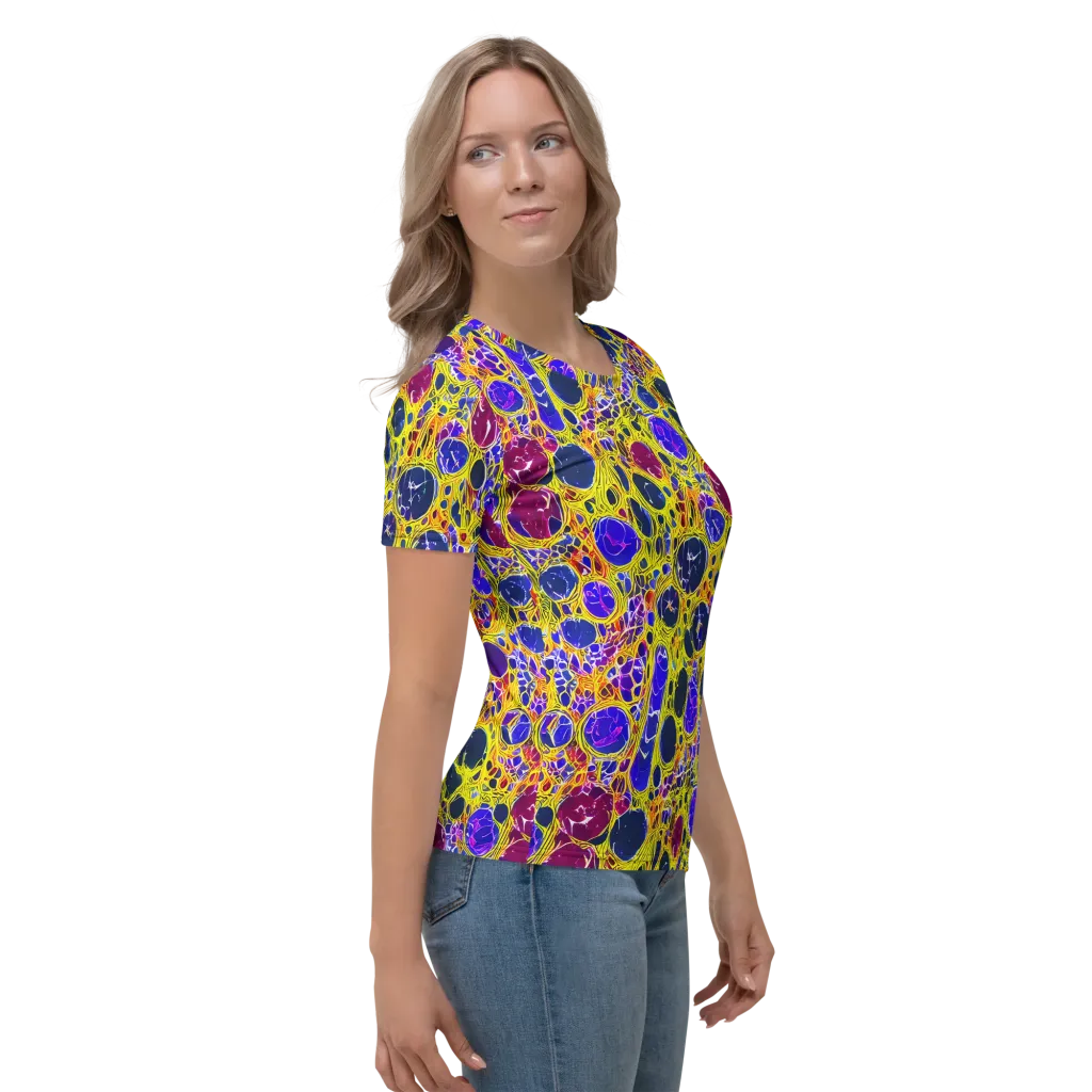 Electric Cellular on Women's Crew Neck T-Shirt — Right