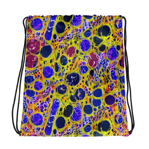 Electric Cellular on a Drawstring Bag