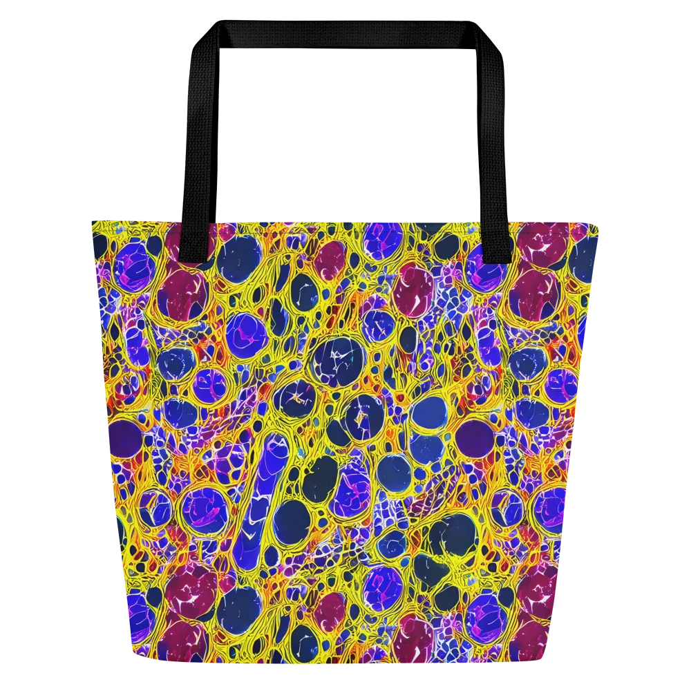 Electric Cellular on Large Tote Bag W/ Pocket — Front