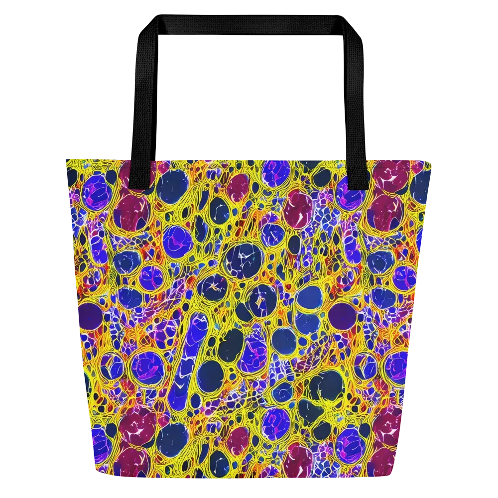 Electric Cellular on Large Tote Bag W/ Pocket — Front