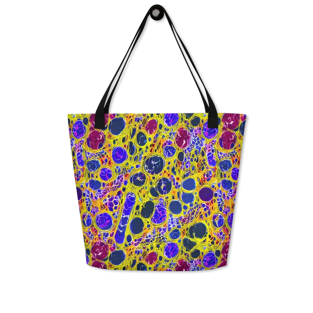 Electric Cellular on Large Tote Bag W/ Pocket — Front