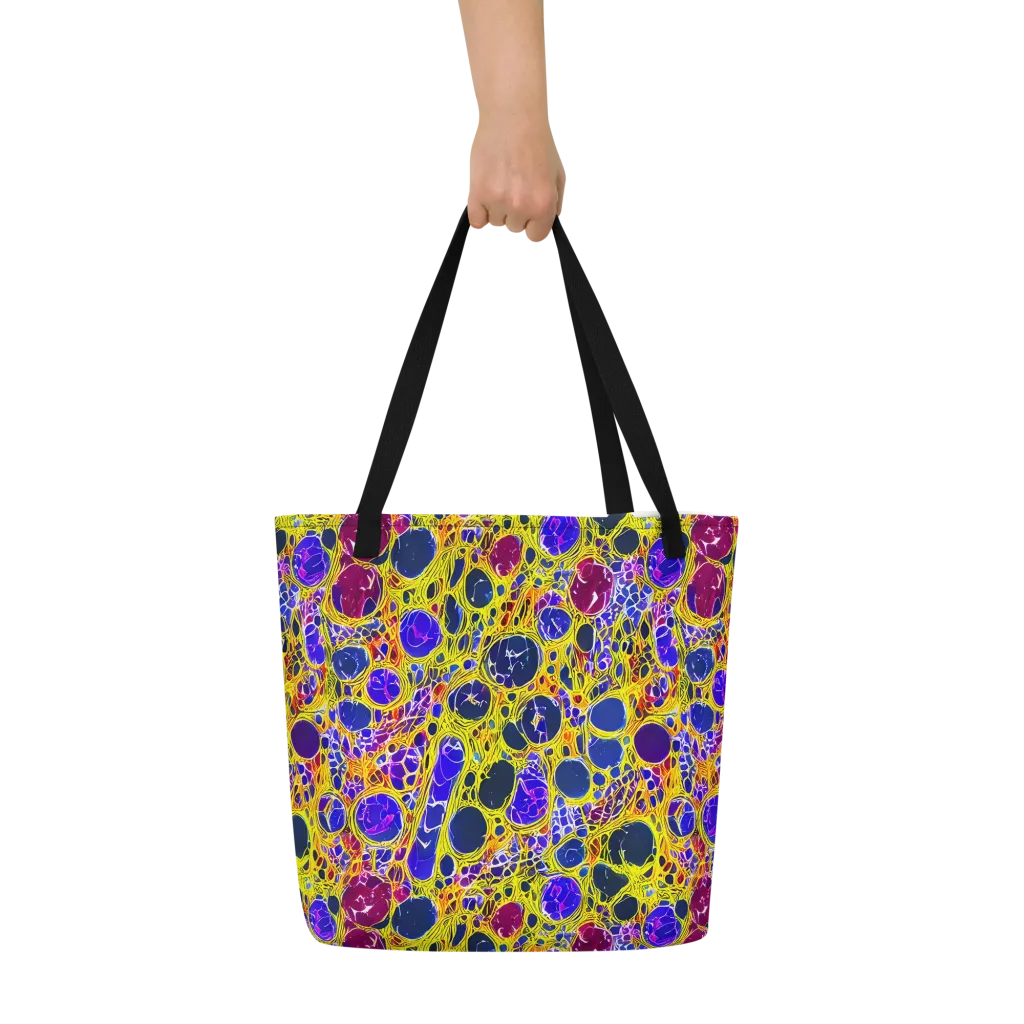 Electric Cellular on Large Tote Bag W/ Pocket — Front