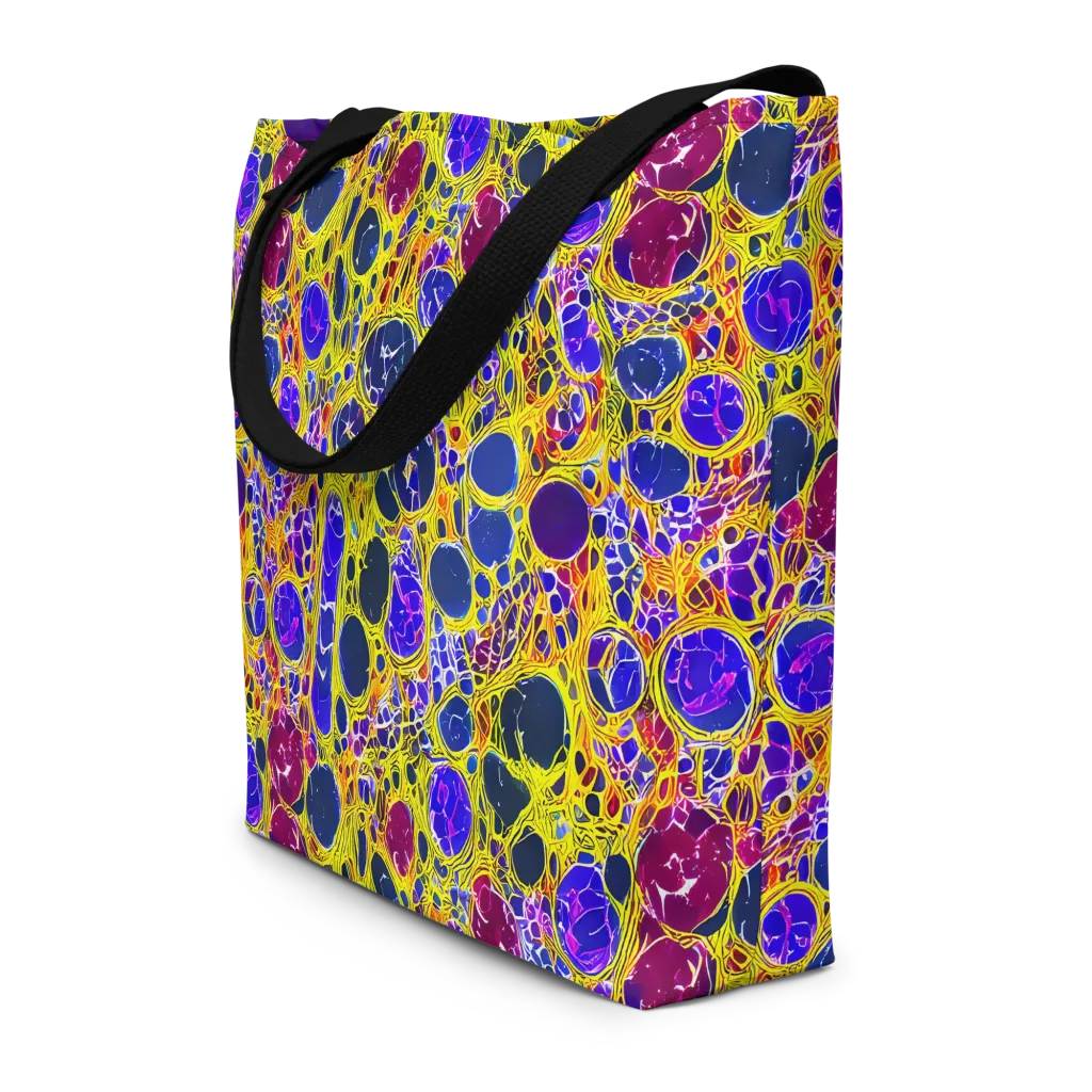 Electric Cellular on Large Tote Bag W/ Pocket — Front
