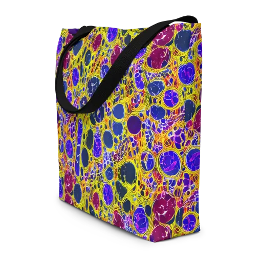 Electric Cellular on a Large Tote Bag W/ Pocket