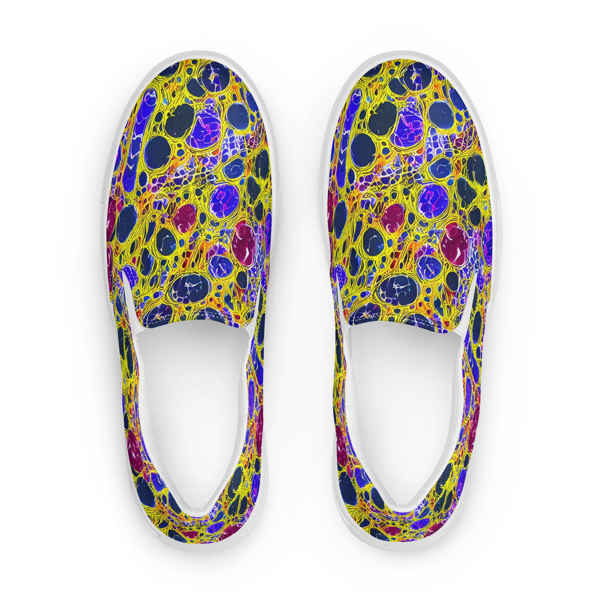 Electric Cellular on Women's Slip-On Canvas Shoes — Front