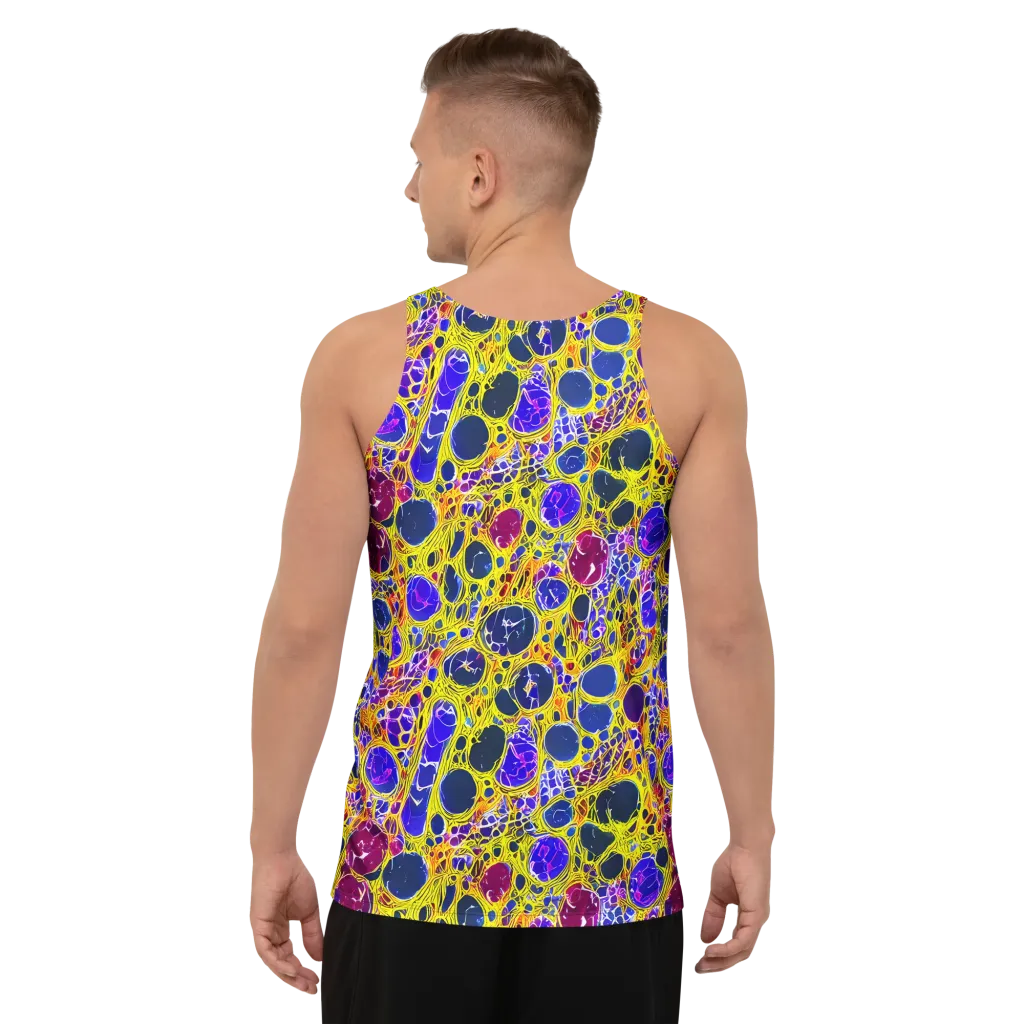 Electric Cellular on Men's Tank Top — Back