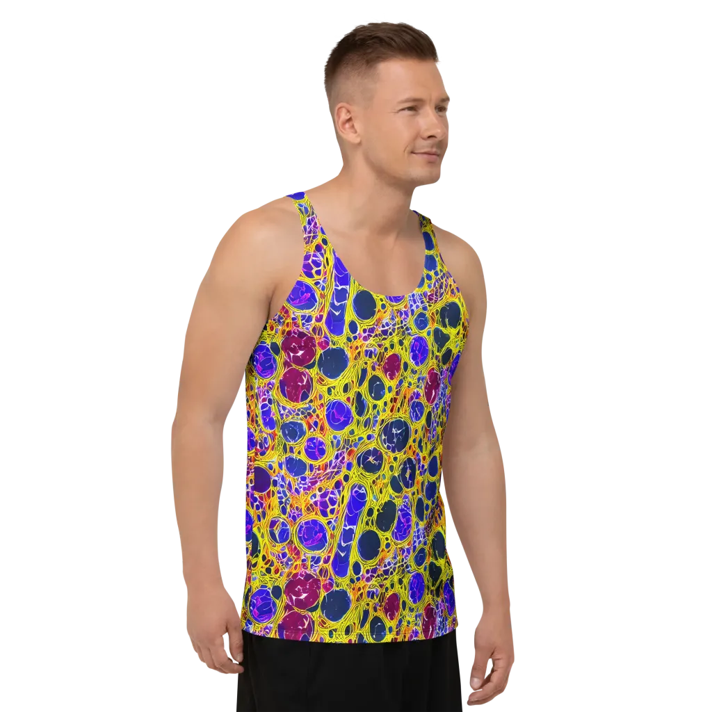 Electric Cellular on Men's Tank Top — Right Front