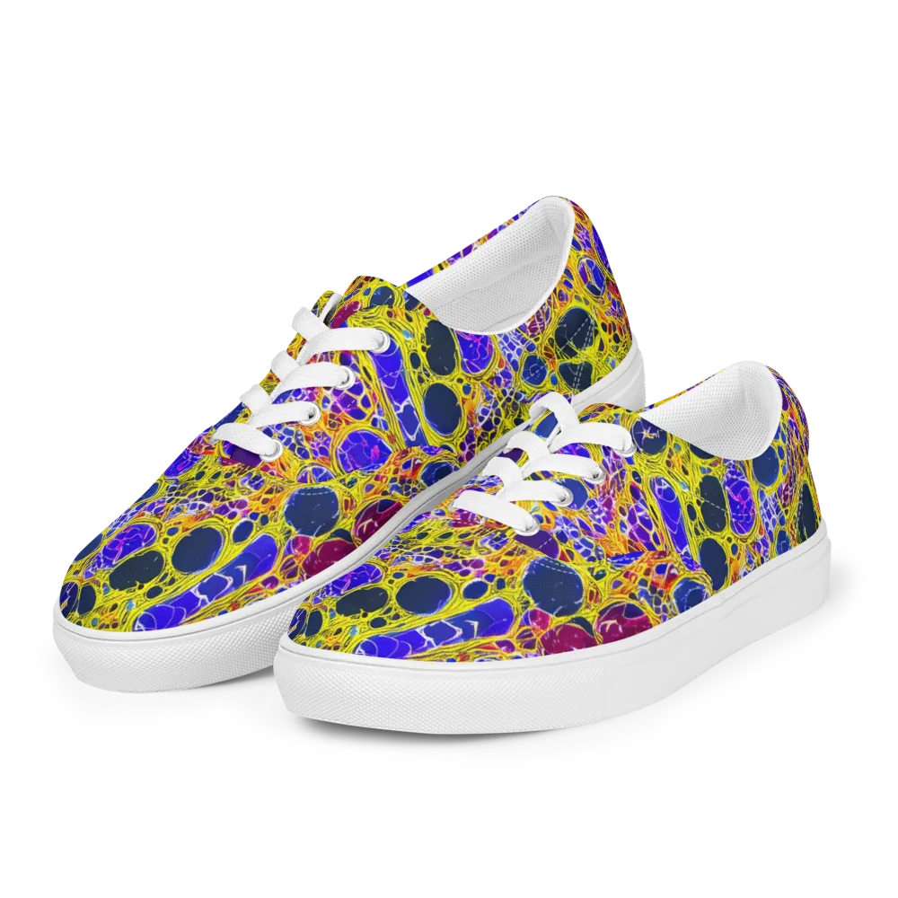 Electric Cellular on Men's Lace-Up Canvas Shoes — Left Front