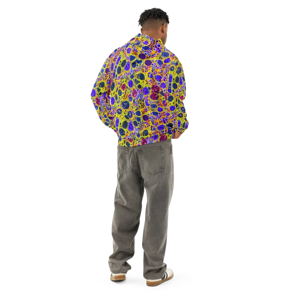 Electric Cellular on Cotton Hoodie — Back