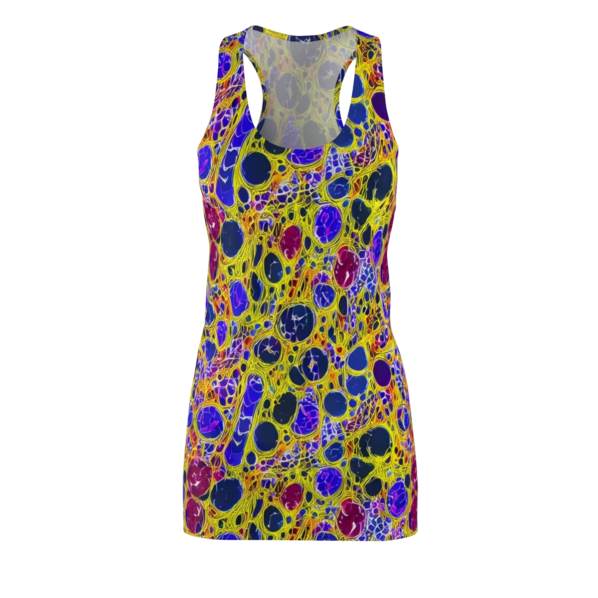Electric Cellular on Racerback Dress — Front