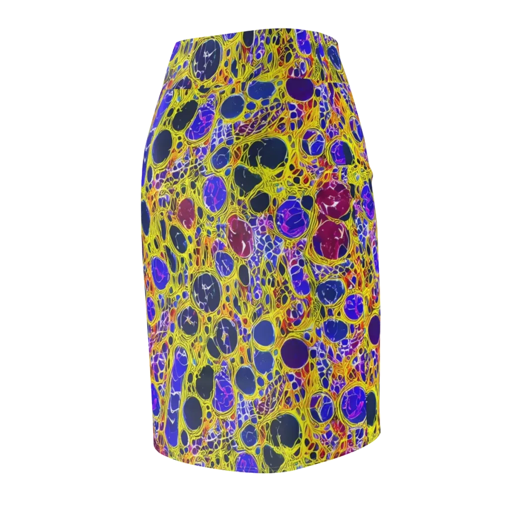 Electric Cellular on Pencil Skirt — Back Side