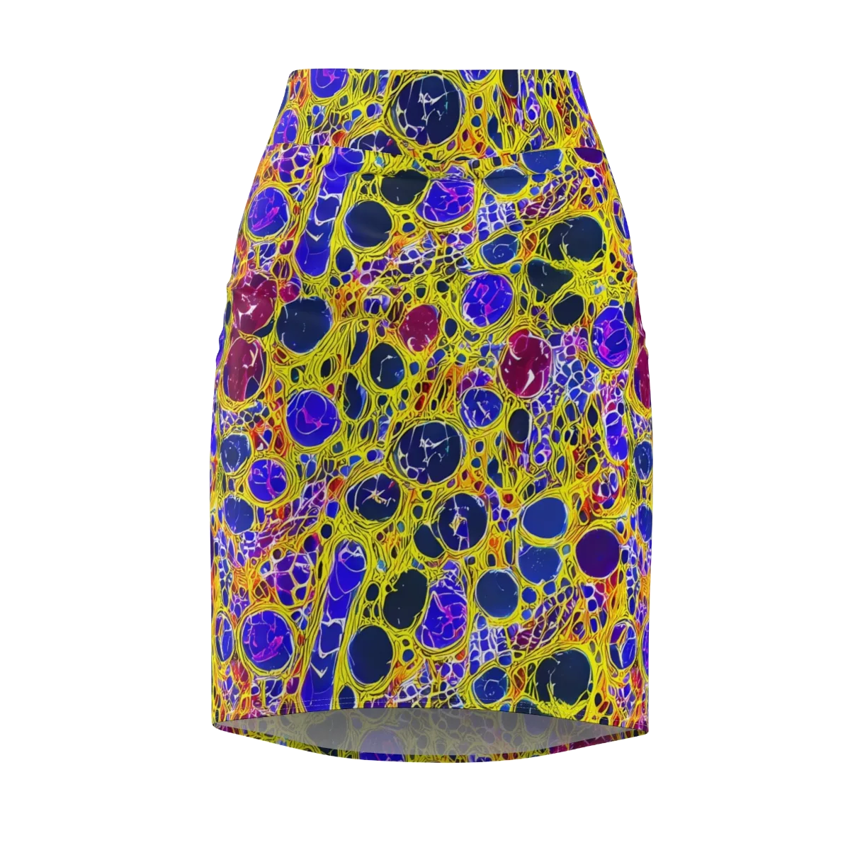 Electric Cellular on Pencil Skirt — Front