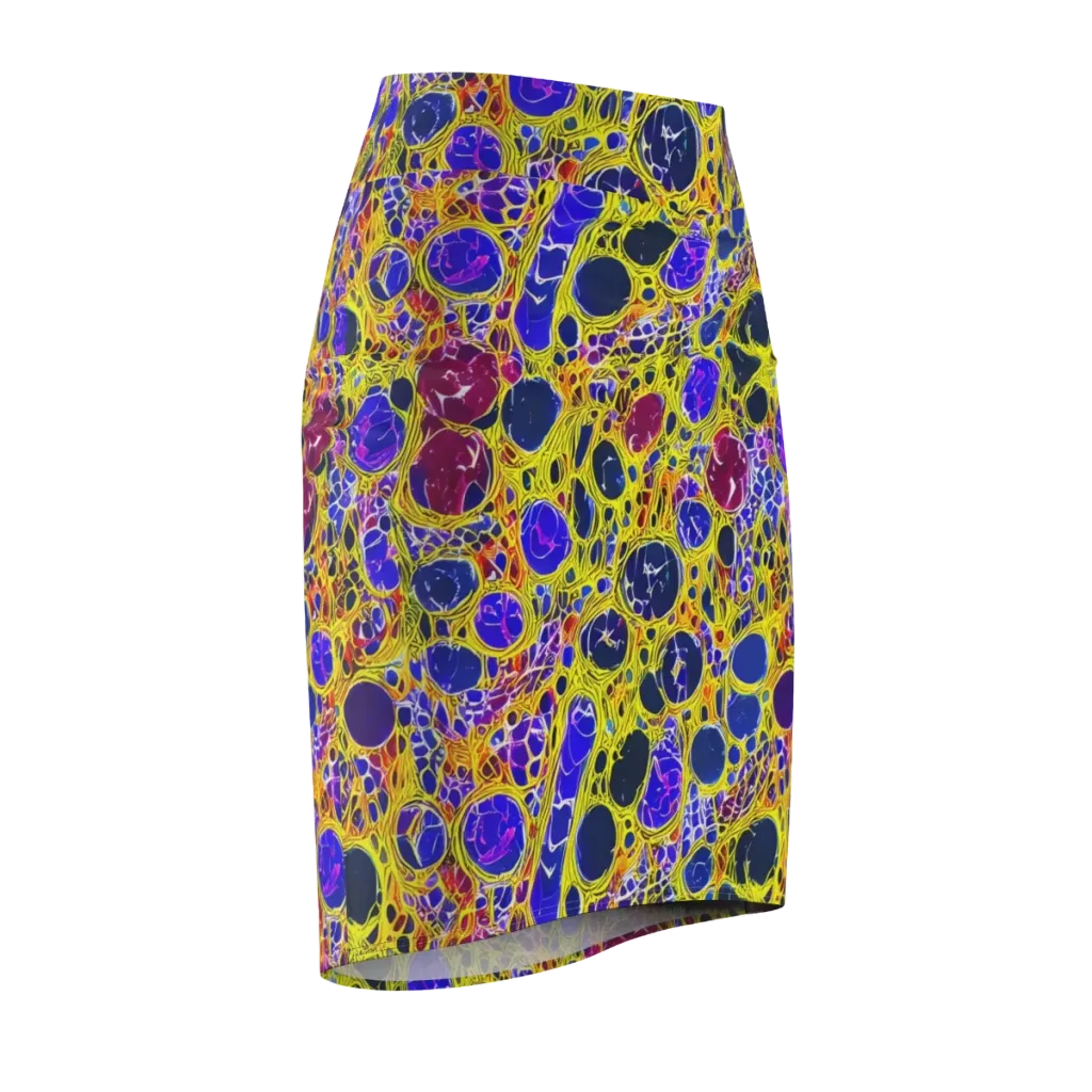 Electric Cellular on Pencil Skirt — Front Side