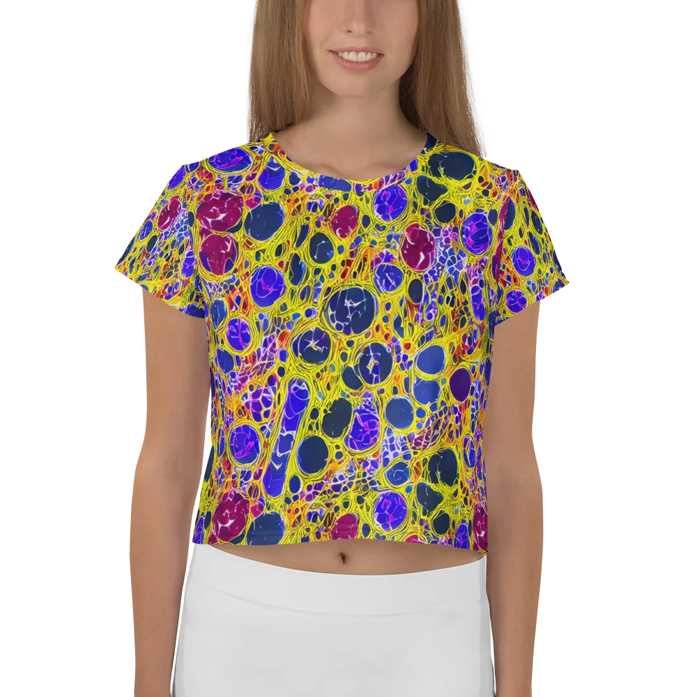 Electric Cellular on Crop Tee — Front