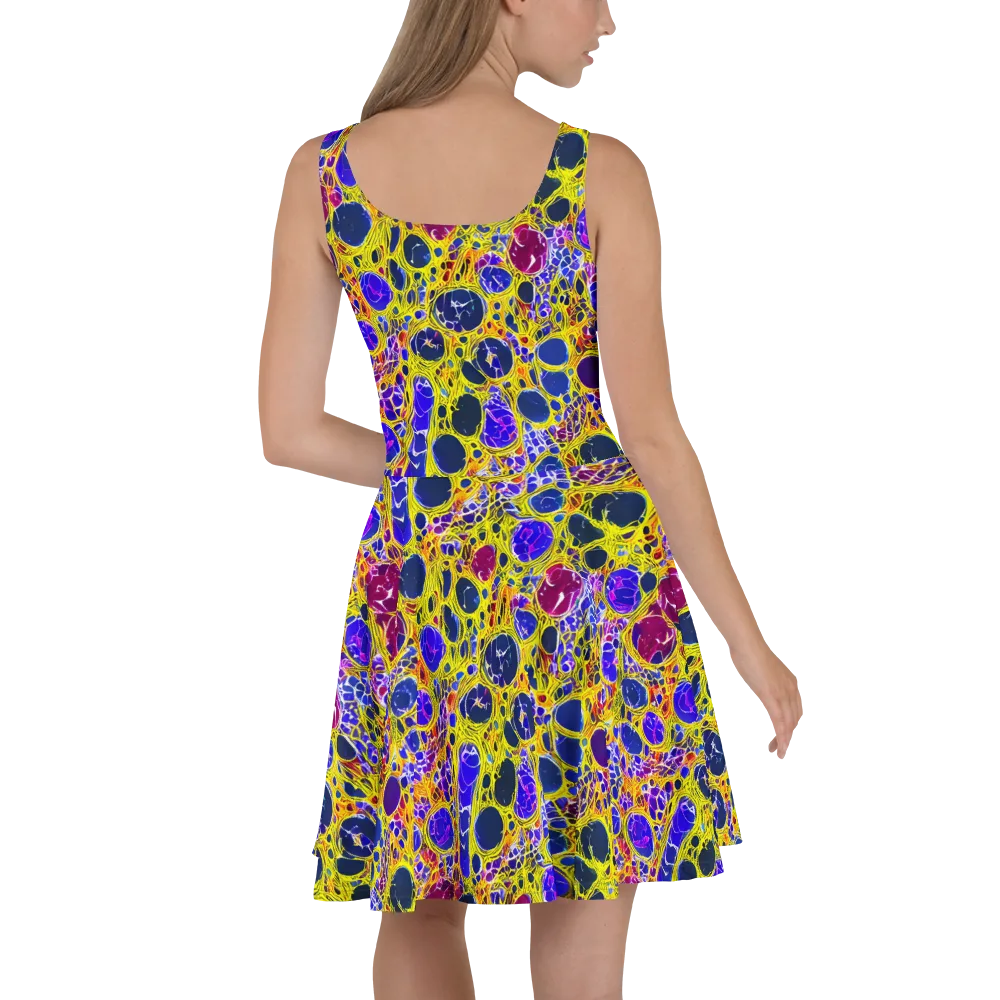 Electric Cellular on Skater Dress — Back
