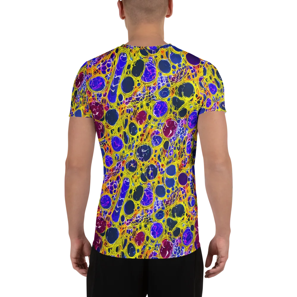 Electric Cellular on Men's Athletic T-Shirt — Back