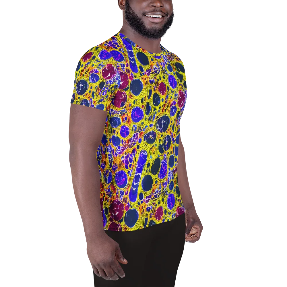 Electric Cellular on Men's Athletic T-Shirt — Right