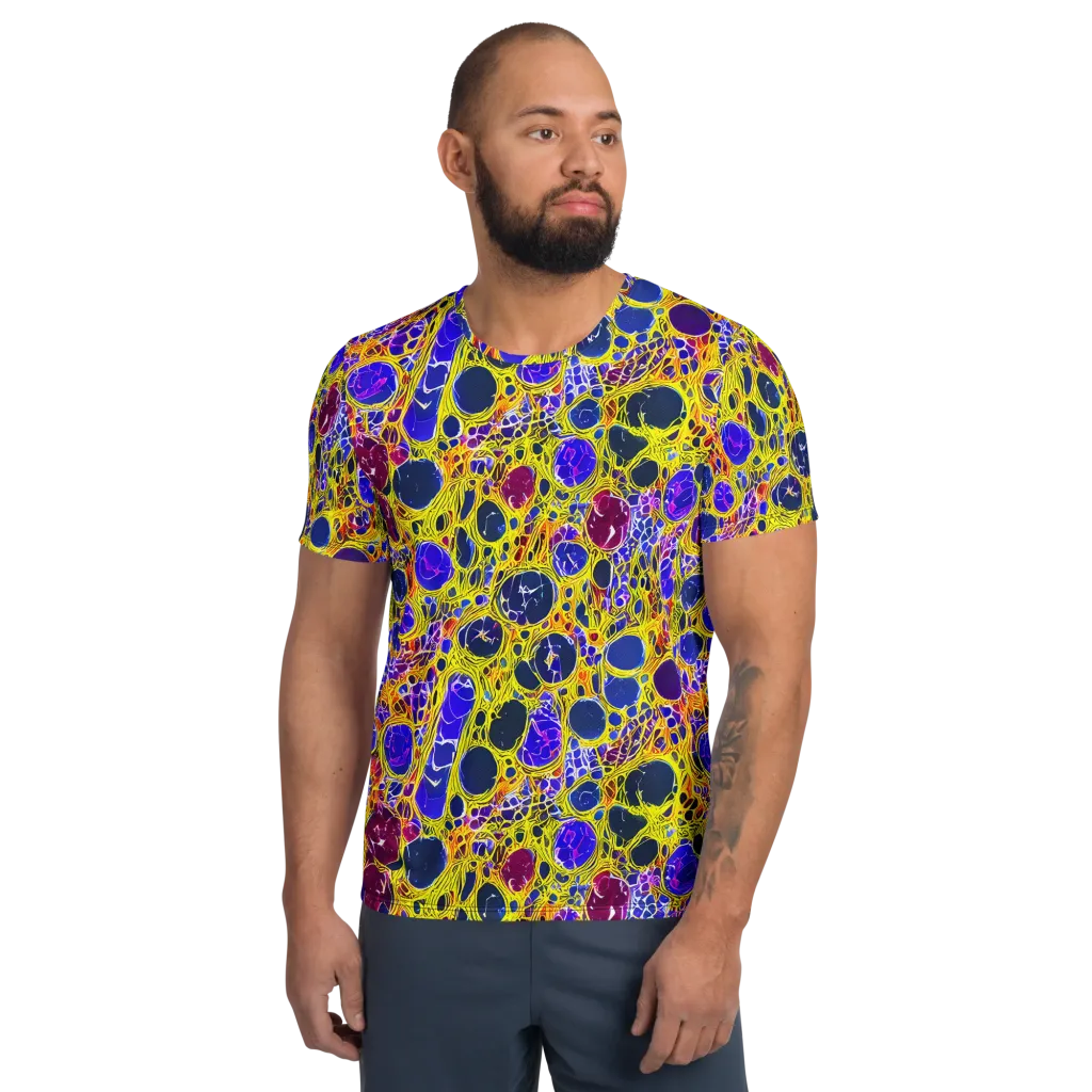Electric Cellular on Men's Athletic T-Shirt — Front