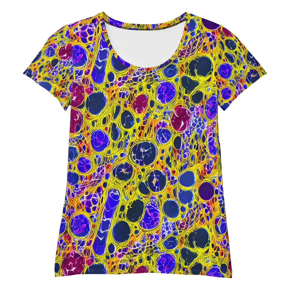 Electric Cellular on Women's Athletic T-Shirt — Front