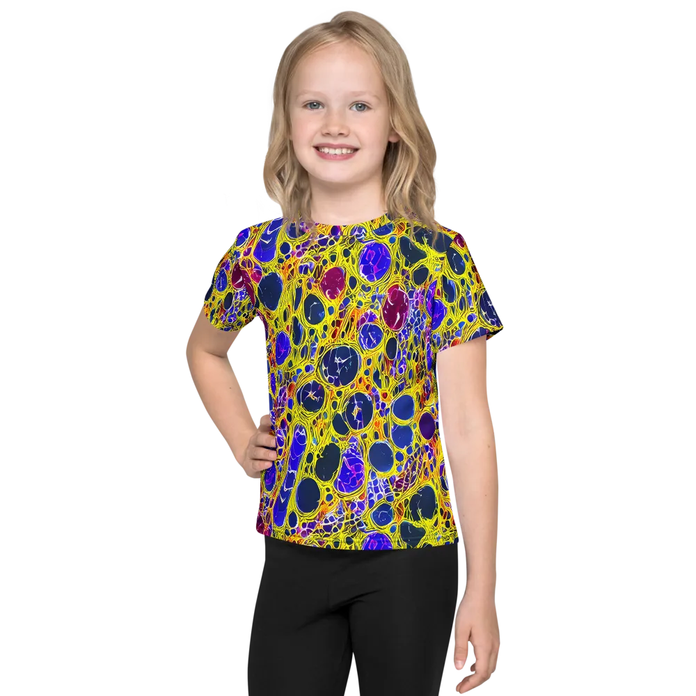 Electric Cellular on Kids Crew Neck T-Shirt — Front