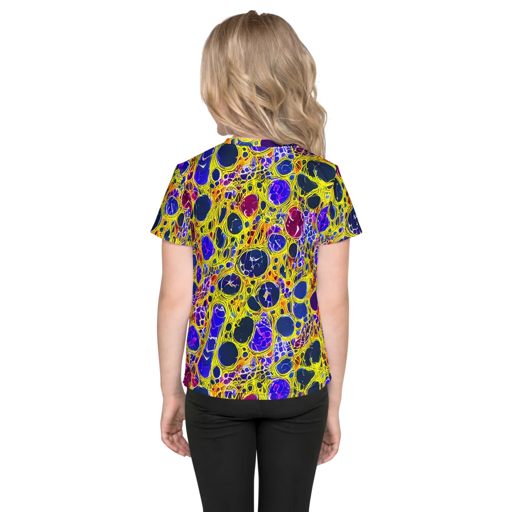 Electric Cellular on Kids Crew Neck T-Shirt — Back