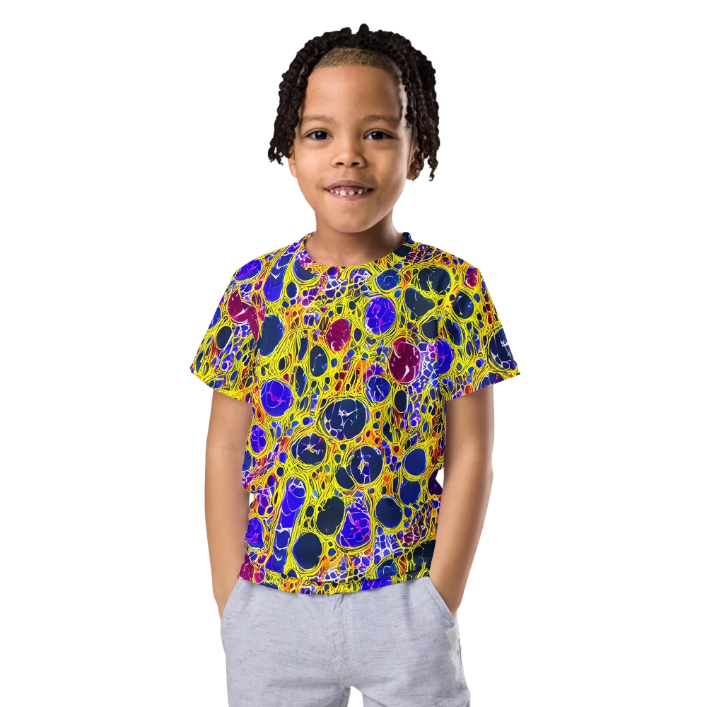 Electric Cellular on Kids Crew Neck T-Shirt — Front