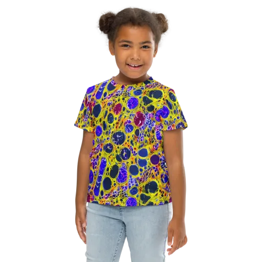 Electric Cellular on a Kids Crew Neck T-Shirt