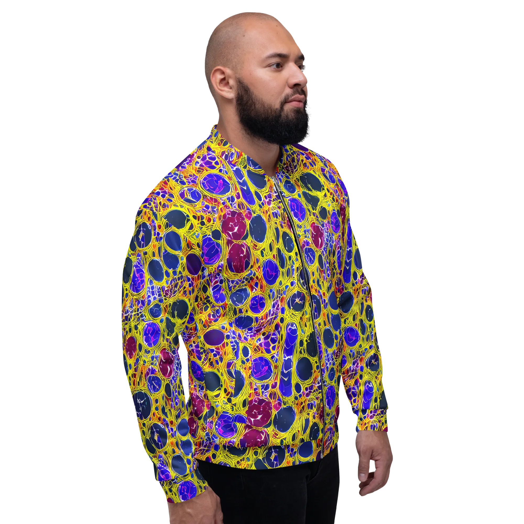 Electric Cellular on Bomber Jacket — Right