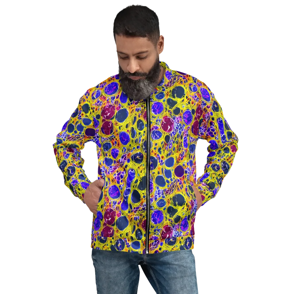 Electric Cellular on Bomber Jacket — Front