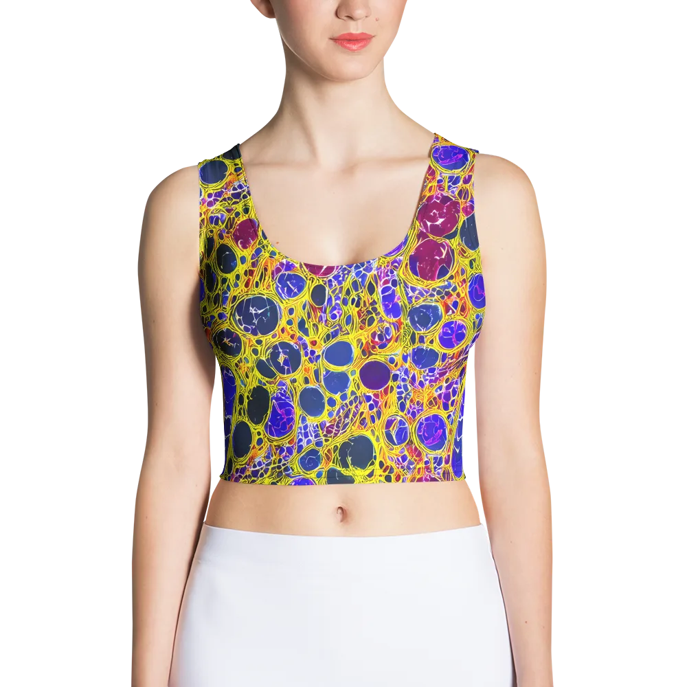 Electric Cellular on Crop Top — Front
