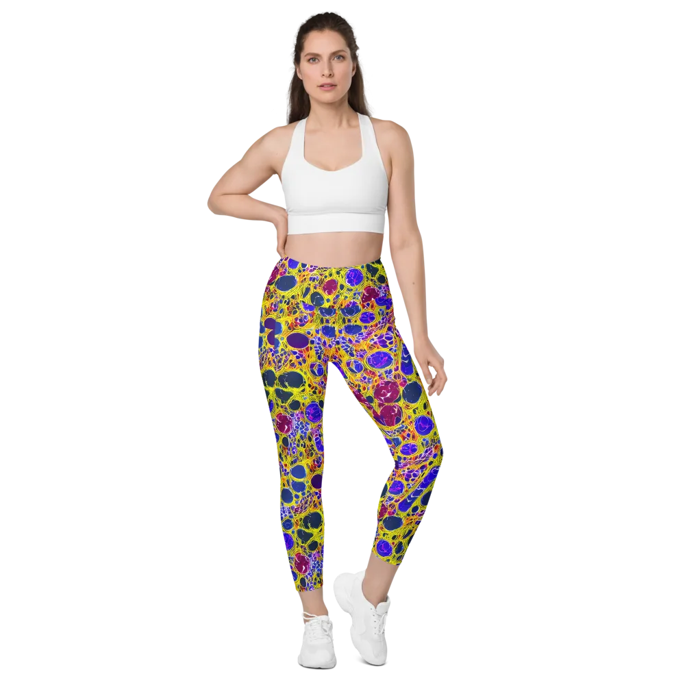 Electric Cellular on Leggings with Pockets — Front