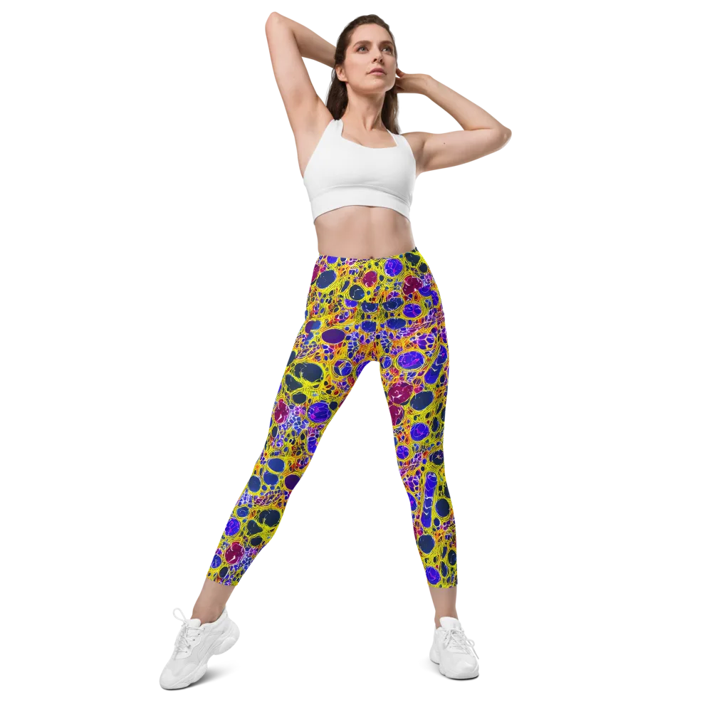 Electric Cellular on Leggings with Pockets — Front