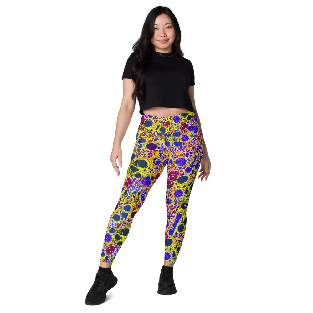 Electric Cellular on Leggings with Pockets — Front