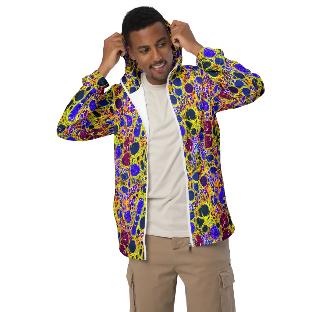 Electric Cellular on Men's Windbreaker — Front