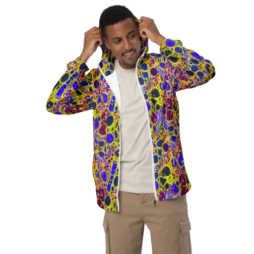 Electric Cellular on a Men's Windbreaker