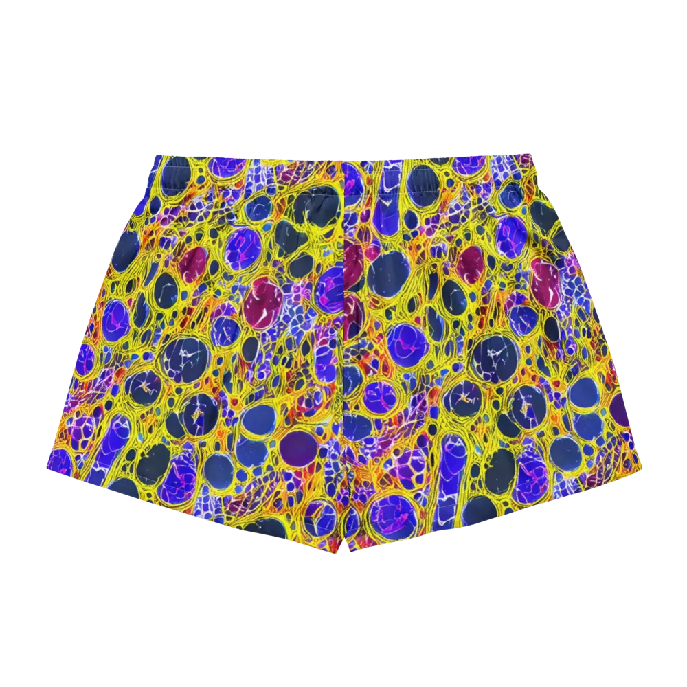 Electric Cellular on Women's Pajama Shorts — Back
