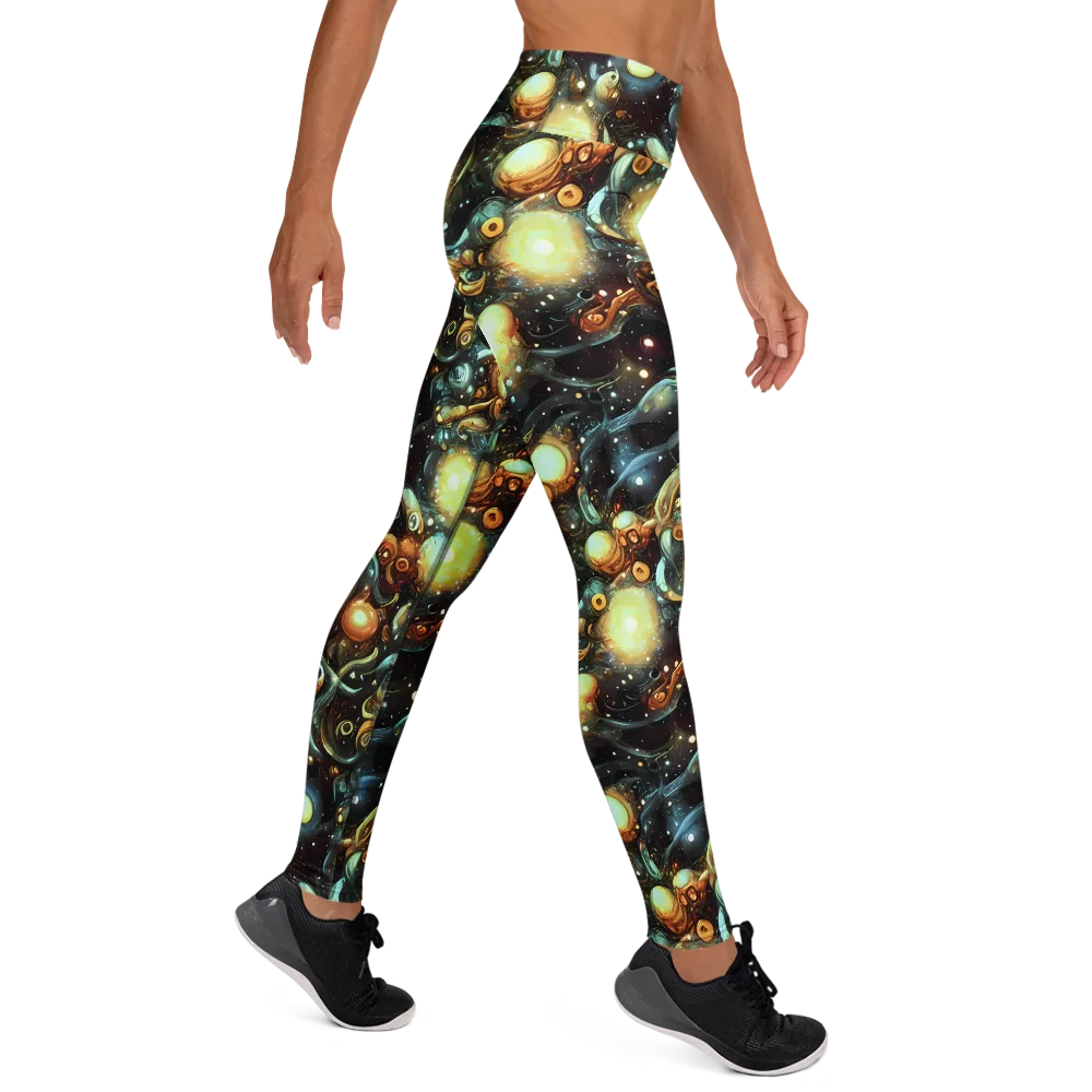 Cosmic Organica on Yoga Leggings — Right