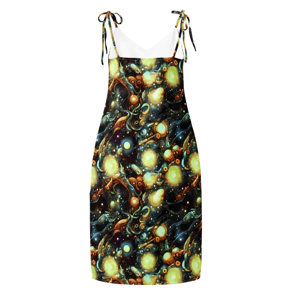 Cosmic Organica on Slip Dress — Back