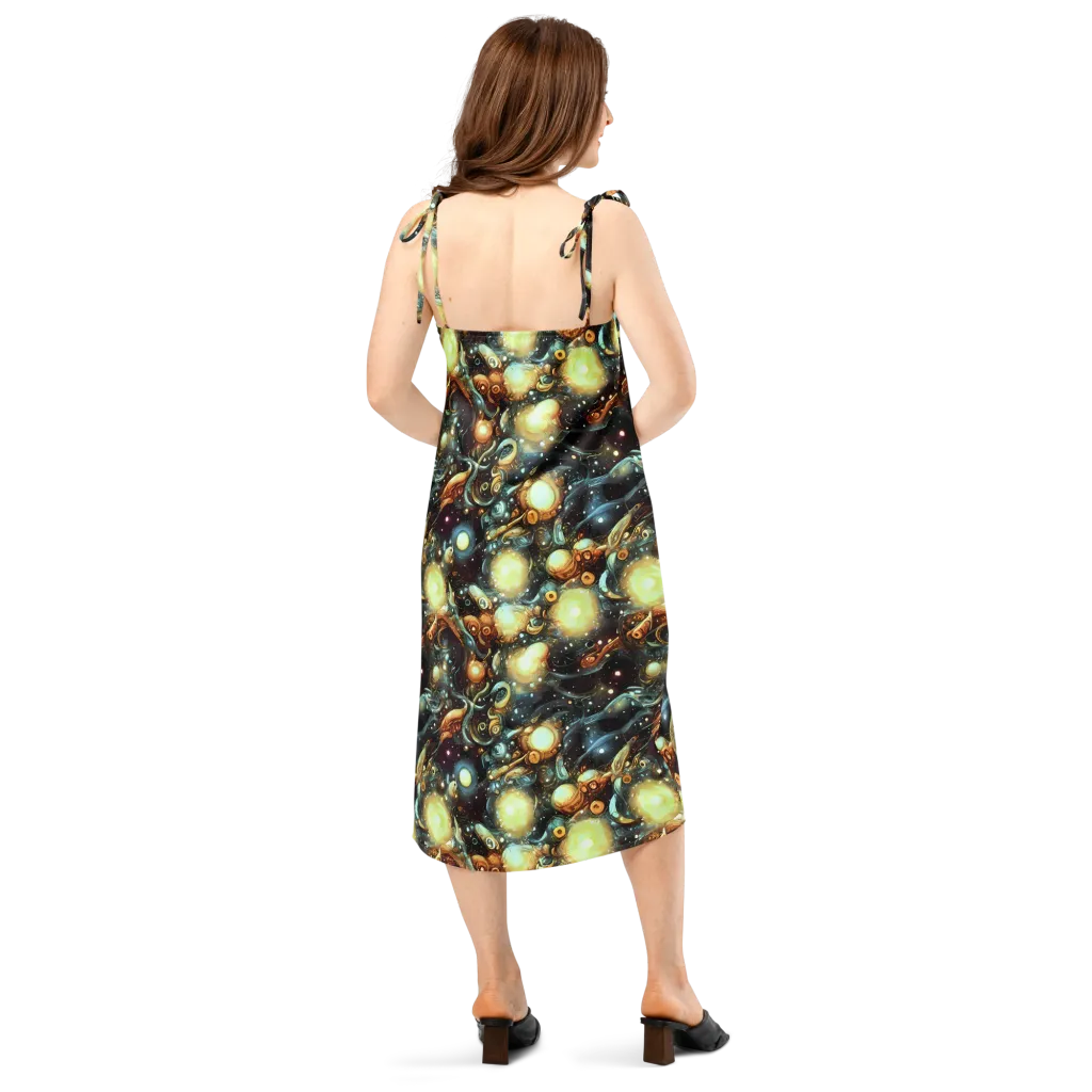 Cosmic Organica on Slip Dress — Back