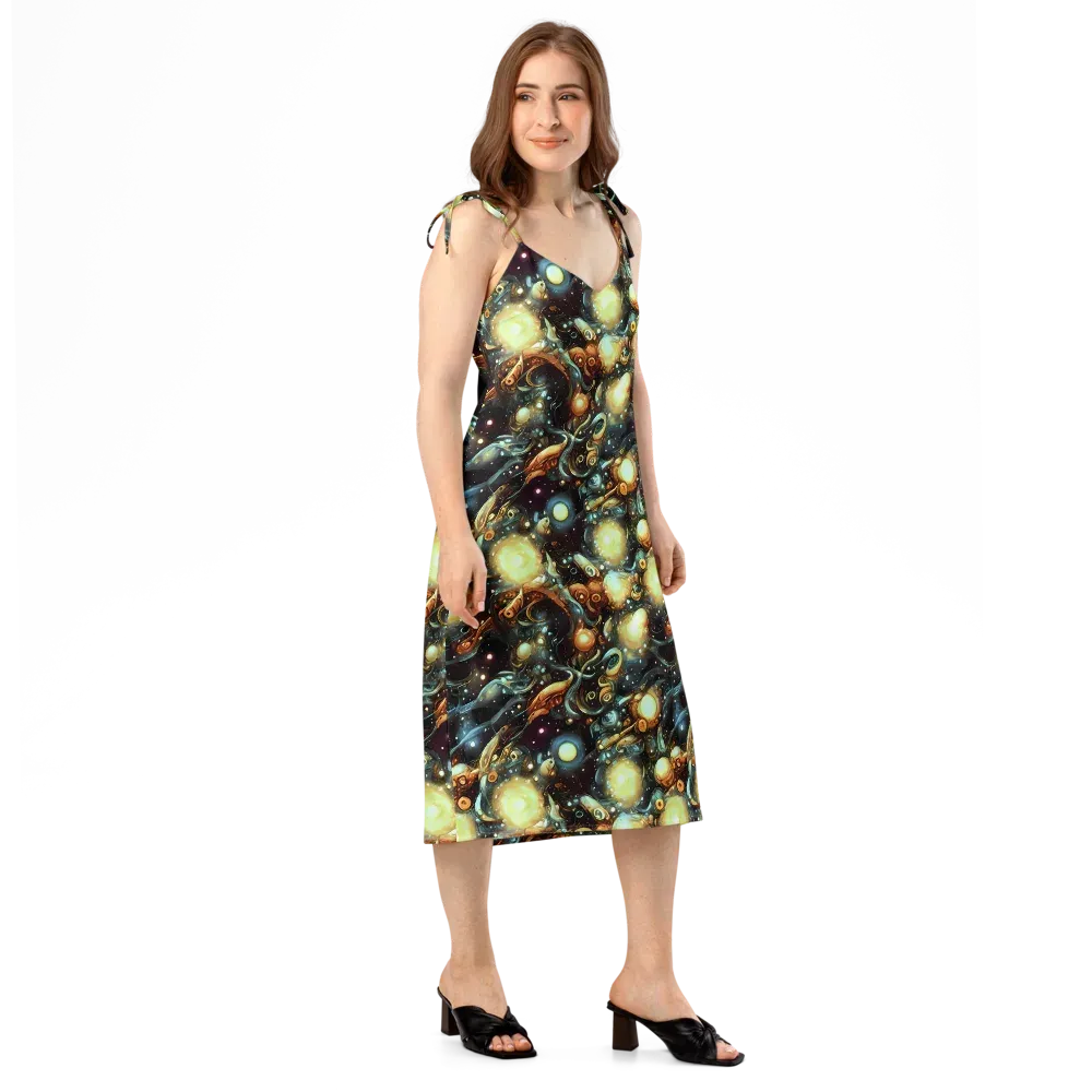 Cosmic Organica on Slip Dress — Right Front