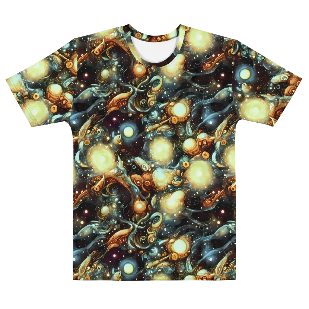 Cosmic Organica on Men's Cotton Crew Neck T-Shirt — Front