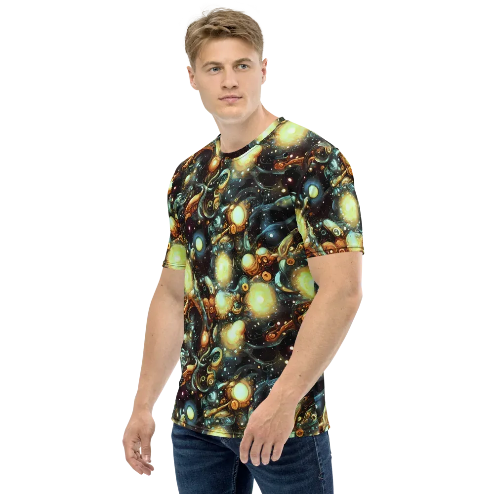 Cosmic Organica on Men's Crew Neck T-Shirt — Left