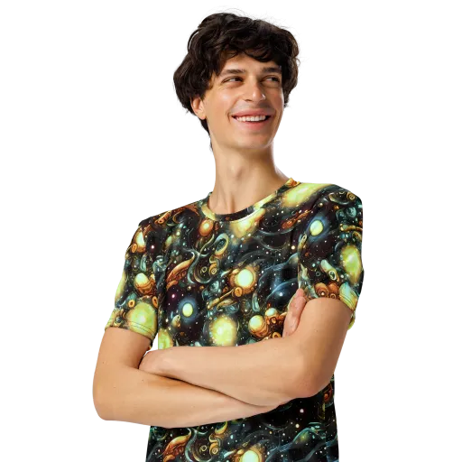 Cosmic Organica on a Men's Crew Neck T-Shirt