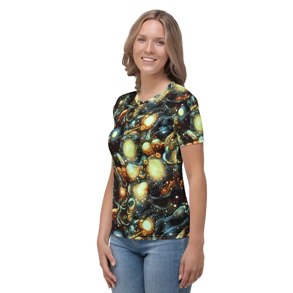 Cosmic Organica on Women's Crew Neck T-Shirt — Left