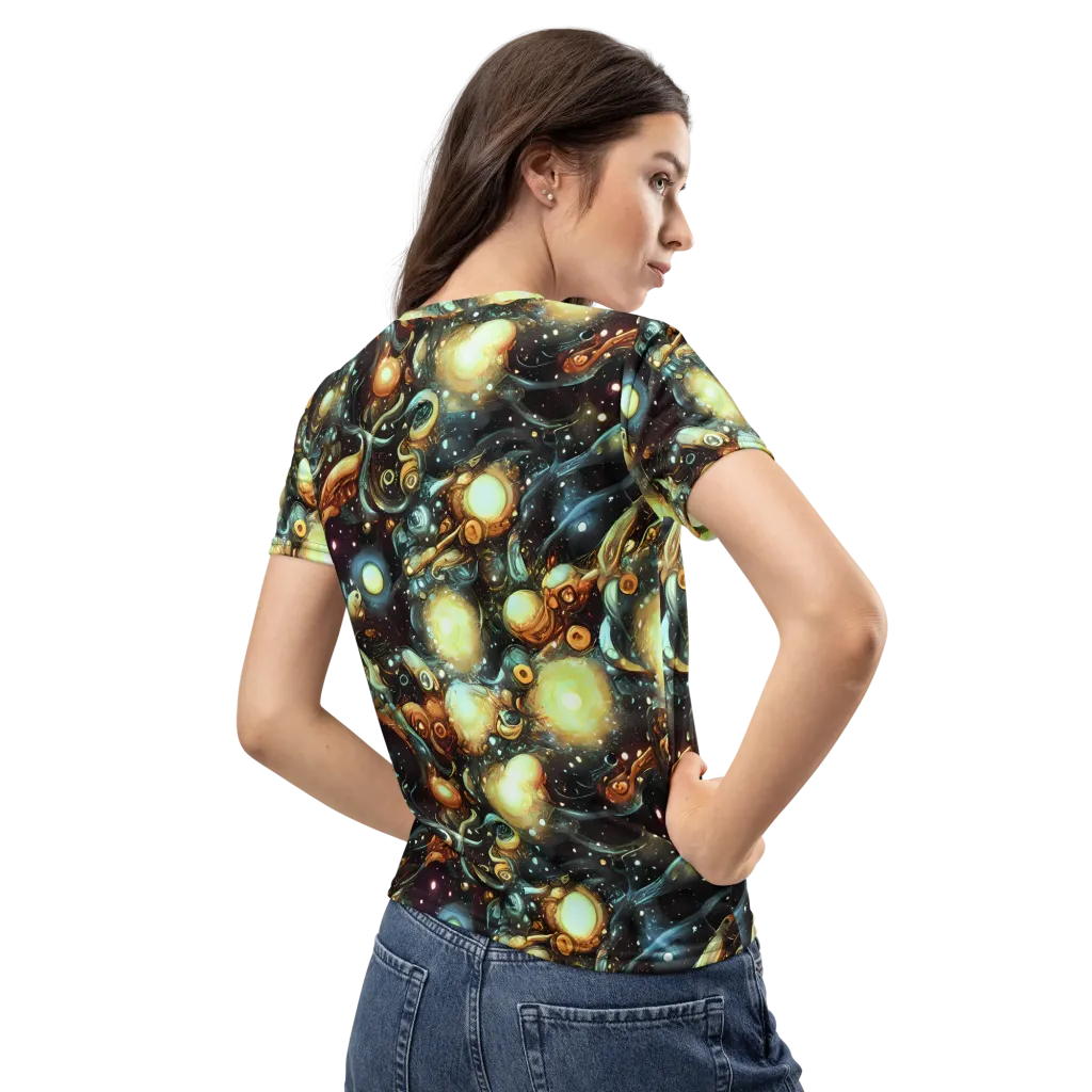 Cosmic Organica on Women's Crew Neck T-Shirt — Back