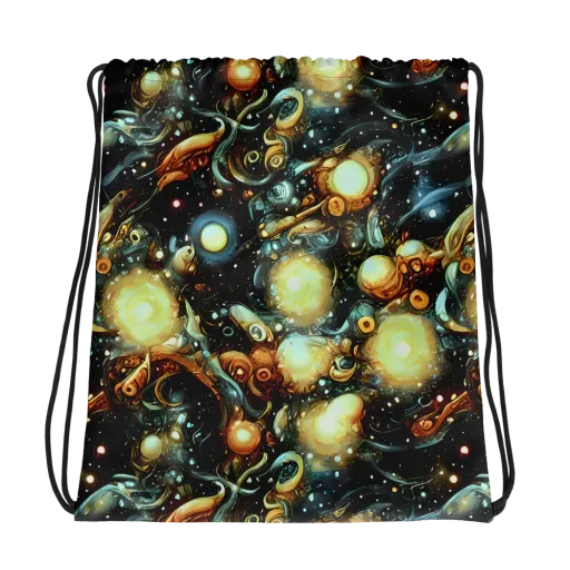 Cosmic Organica on a Drawstring Bag